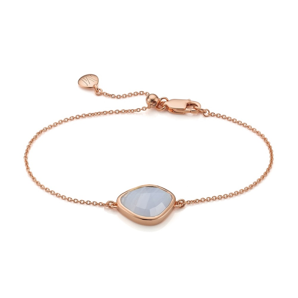Monica Vinader Siren Nugget Bracelet
Rose Gold - Blue Lace Agate